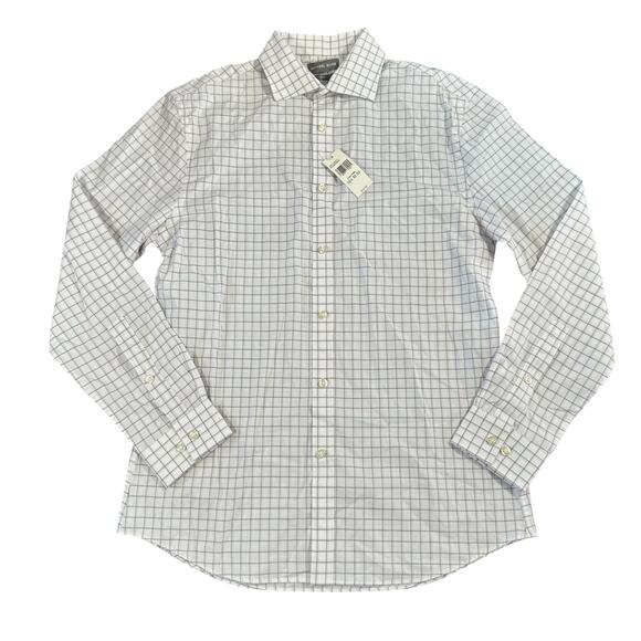 Michael Kors Men's Slim Fit Light Pink White Shirt Size 15.5 32/33 - Picture 1 of 6
